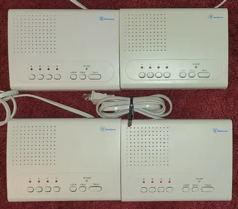 4 Westinghouse 4-Channel  Wireless Intercoms WHI-4C
