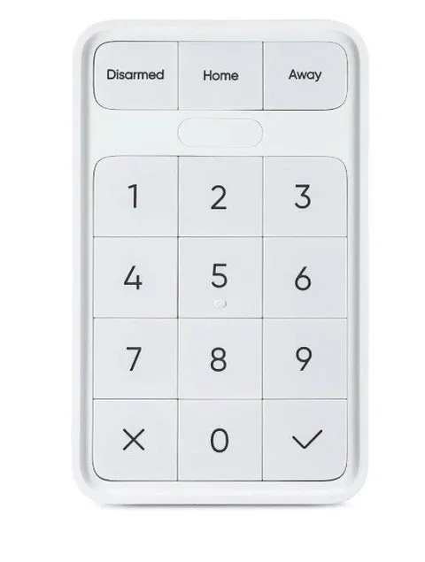 Wyze Home Security System Wireless Keypad, White