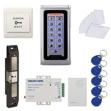 Waterproof Metal RFID+PIN Code Door Security Access Control System Kits with ...