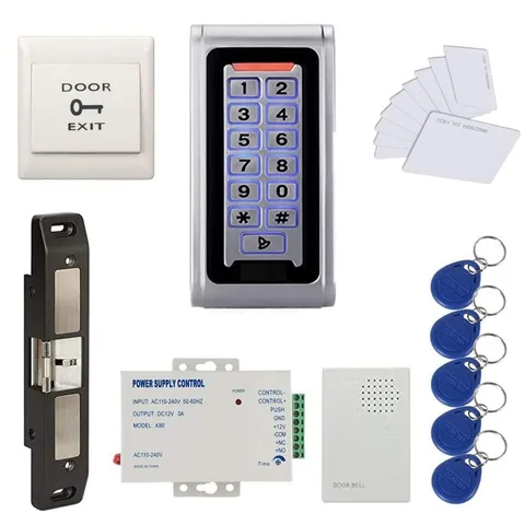Waterproof Metal RFID+PIN Code Door Security Access Control System Kits with ...