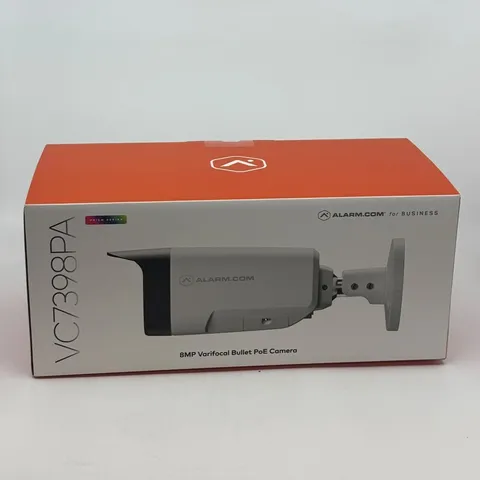 Alarm.com ADC-VC7398PA Prism Series 8MP PoE Varifocal Bullet Camera Nigh Vision
