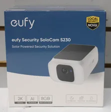 eufy SoloCam S230 2K Solar Wireless Wi-Fi Outdoor Spotlight Cam 8GB Alexa