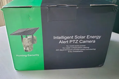 Intelligent Solar Energy Alert PTZ Camera Hunting/Security Camo - Used Once Like