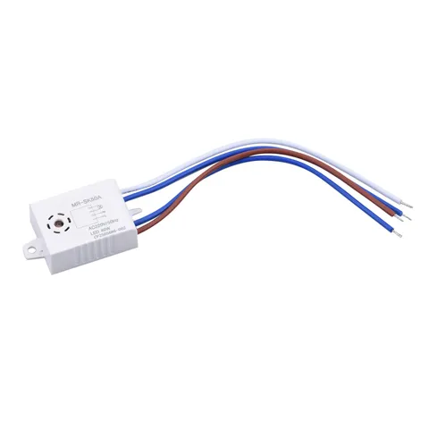 AC180-240V 50/60Hz Auto On/Off Light Voice Sound Sensor Switch Time Delay G