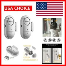 Kids Safety Door Alarms with Easy Installation - 2 Pack System for Peace of Mind