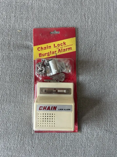 Vintage New Old Stock Chain Lock Alarm Burglar Alarm Home Safety
