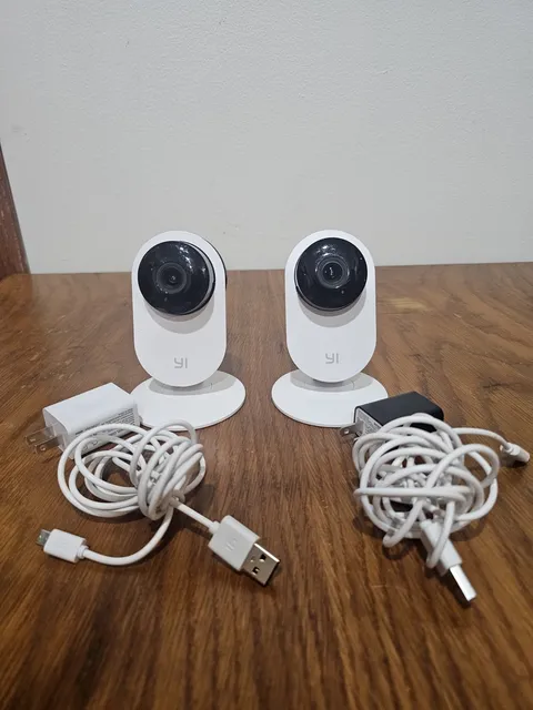Lot Of 2 YI 1080p Home Camera For Indoor Security, Model YYS.2518 / YYS.2016