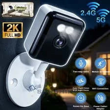 2.4G 5G Camaras De Seguridad Wifi Exterior Inalambrica Con Vision Nocturna Audio