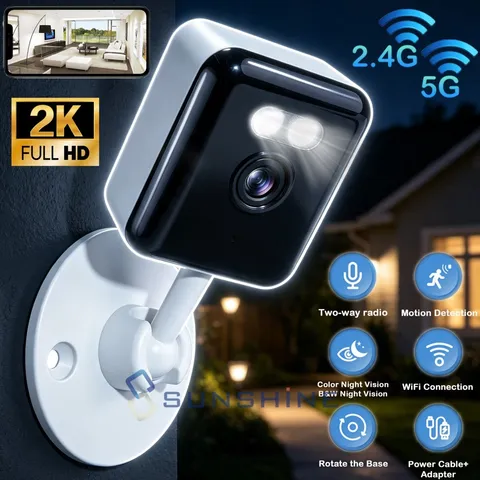 2.4G 5G Camaras De Seguridad Wifi Exterior Inalambrica Con Vision Nocturna Audio