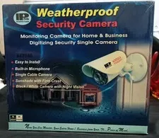 IP 56 Security Camera to TV Nightvision Black & White w Mic Never Used Open Box