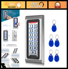 Stand-Alone Door Access Control System, Keypad + 5 Proximity Keychains, 2000 Use
