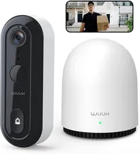 Doorbell Camera Wireless No Subscription, 3MP Camera Doorbell, Homebase Built-In