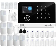 Smart WiFi GSM Home Security Alarm System Touch Keyboard RFID APP Control Alexa