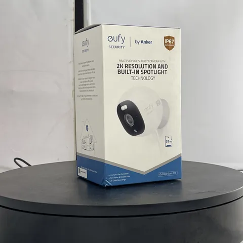 eufy Security Outdoor Cam Pro 2K Wired Spotlight Camera IP67 32GB SD Card T8441