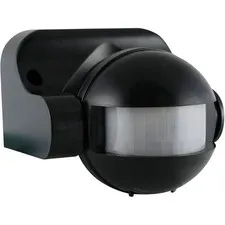 REV Motion Sensor 180° Black Outdoor Light