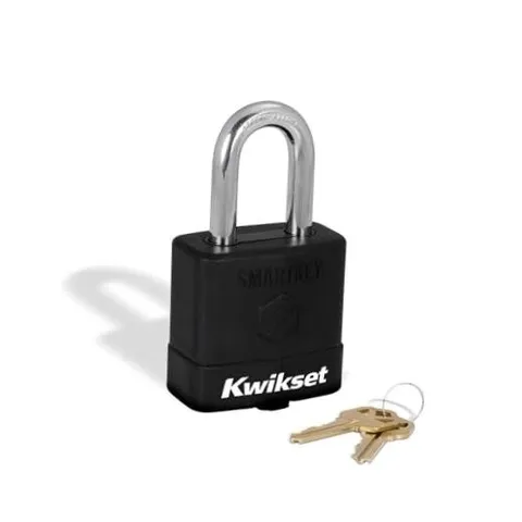 Kwikset SmartKey Re-Keyable Laminated Steel Padlock with Boron Carbide 1