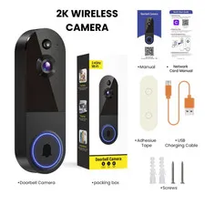 Ring Video Doorbell 2K Camera WI-FI Night Vision Motion Detection Wireless