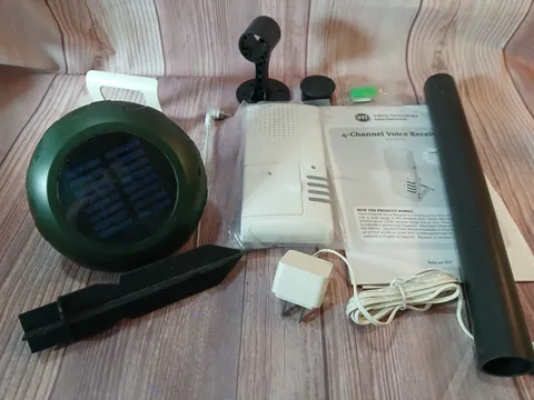 Safety Technology STI-V34100 Wireless Solar Driveway Monitor with Voice Receiver