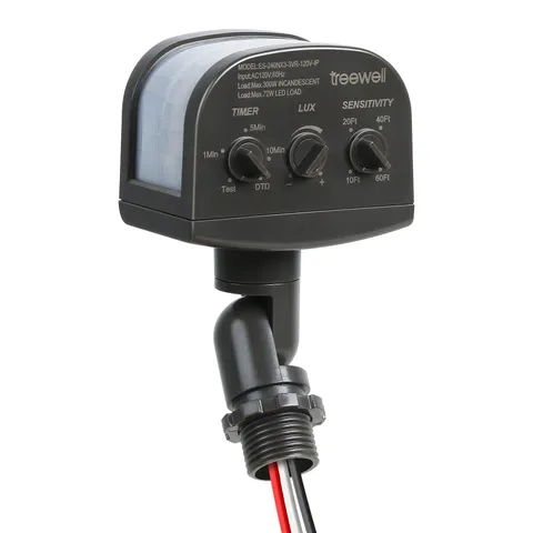 240-Degree Replacement Motion Sensor, Adjustable LUX(5-300) & Time & Detectio...
