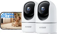 5G Cameras for Home Security Indoor, Pet Monitor W/Phone APP G5 2Pcs | Dual-Band