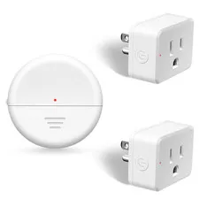 Nineleaf Motion Outlet 1Sensor+2Plugs 262ft 15A/1500W for Lights/Fan/Garage