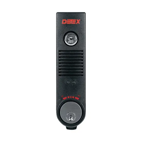DETEX EAX-500W BLACK W-CYL Exit Door Alarm,Black,Plastic,100 dB 44ZV17