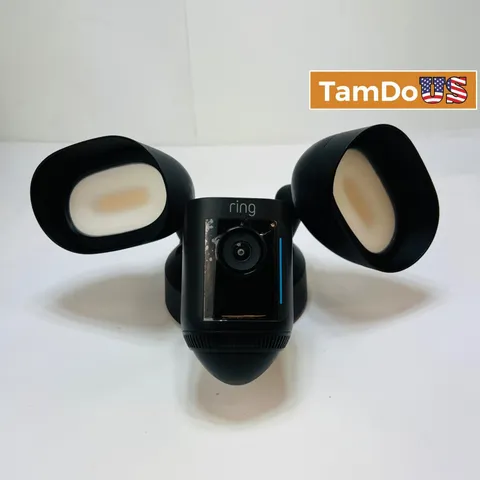 Ring Floodlight Cam Wired Pro Outdoor Security Camera 1080p HD Black 5B28S4