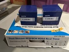 FALCO 8 Channel H.264 DVR Security Recorder New Open Box With 2 CCTV cameras