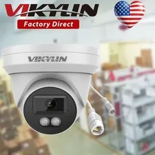 Vikylin 5MP IR30M Network Microphone Wired POE Camera MD Onvif Outdoor/Indoor US