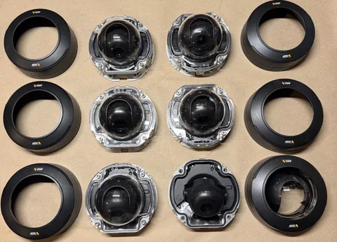 Lot of (6) AXIS P3245-V Network Cameras 1080p PoE Dome | Tested/Working
