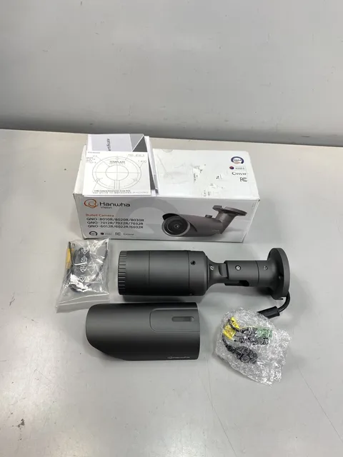 Hanwha Bullet Camera 2MP 2.8mm Lens Outdoor Night Vision QNO-6012R1 - Black