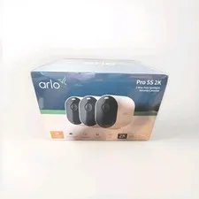 Arlo Pro 5S 2K Spotlight Camera, VMC4360P, 3 Pack, White