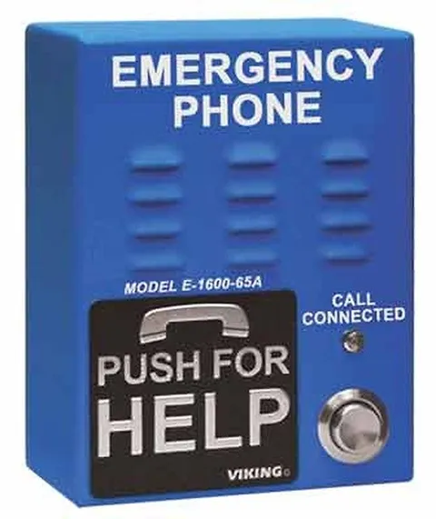 Viking Electronics Emergency Phone with 5 Number Dialer E-1600-65A UPC 615687...