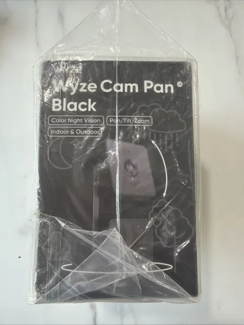 Wyze Cam Pan V3 - 1080p - Indoor/Outdoor Wired - Bundle Of 2 NEW Black Cameras