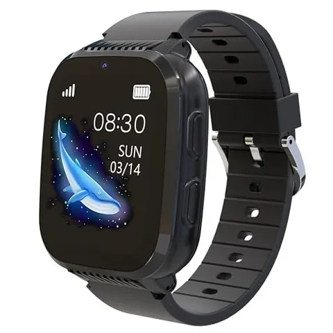  4G Kids Smart Watch Boys with GPS Tracker & Video Calling Texting GPS Black