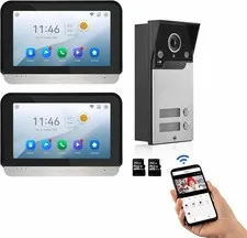 WiFi Wired Video Doorbell System, 7 Inch Ring Video Doorbell Camera with Moni...