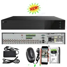 32 Ch Full HD Alarm  Audio  H.265 Video Titanium DVR SYSTEM Free 4TB HD