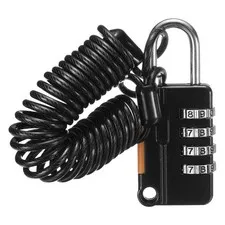 Luggage Lock, 4 Digit Combination Padlock with Flexible Black Cable (130cm)