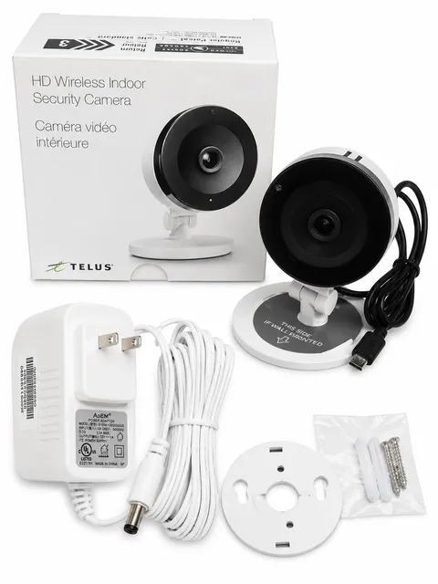 TELUS ADC-V522IR HD Wireless Indoor Security Camera 1080P WiFi Used Complete