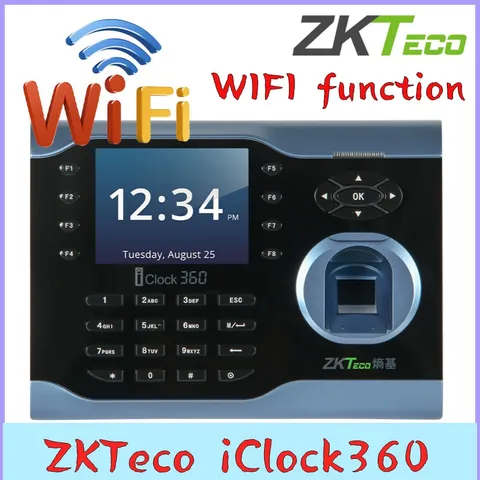 ZKTeco iClock360 TCP/IP Biometric Fingerprint Attendance System Time Clock  WIFI