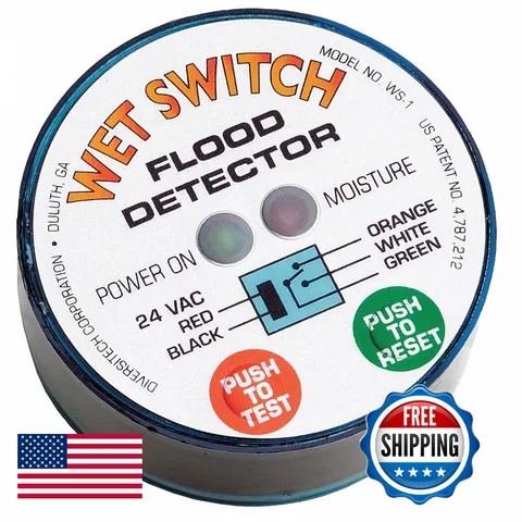 Diversitech Wet Switch Flood Detector 8 X 1.55 X 9.6 Ws-1
