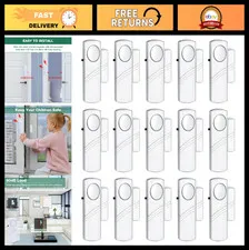 90DB Door Window Alarm System - 15 Pack for Home Safety & Child Protection