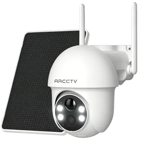 ARCCTV 4MP Solar Security Camera Wireless Outdoor PTZ 360° View Motion Detection