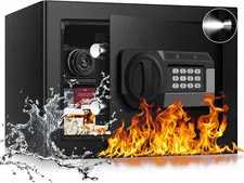 1.2 Cub Small Fireproof Safe for Home, Personal Fire Safe Box with Digital Keypa