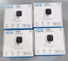 Lot Of 4 Blink Mini HD Indoor Plug-In Wi-Fi Camera Motion 2-Way Audio Alexa New