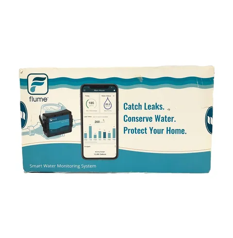 Flume 1st Generation Smart Water Monitoring System Kit Bridge & Water Sensor