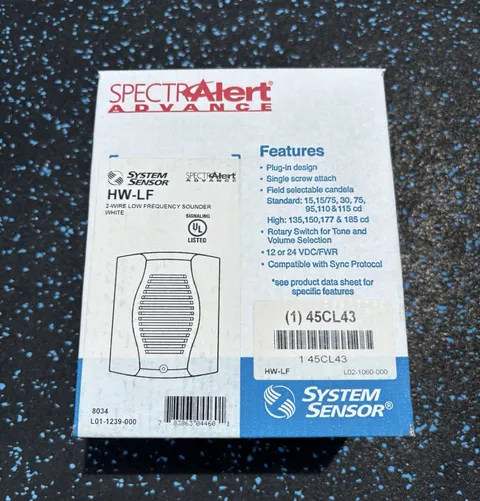 NEW System Sensor HW-LF Low Frequency Sounder White 2 Wire FAST FREE SHIPPING!