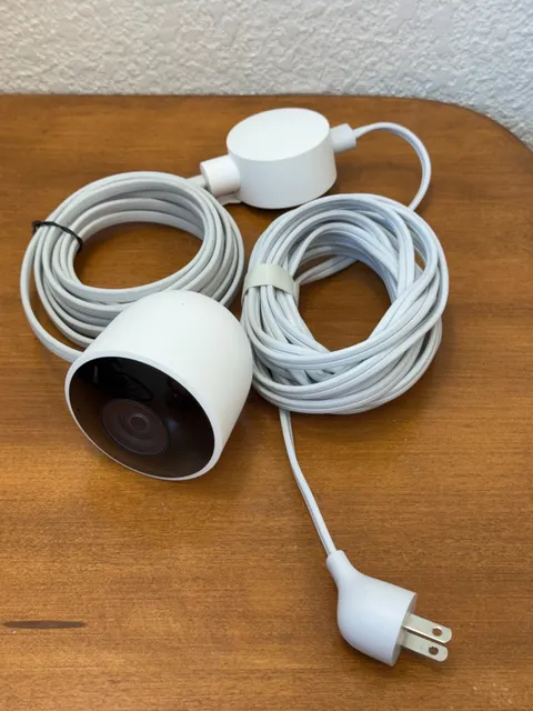 Google Nest Cam Outdoor Security Camera 1st Gen Wi-Fi Wired Cam 1080P, No Mount