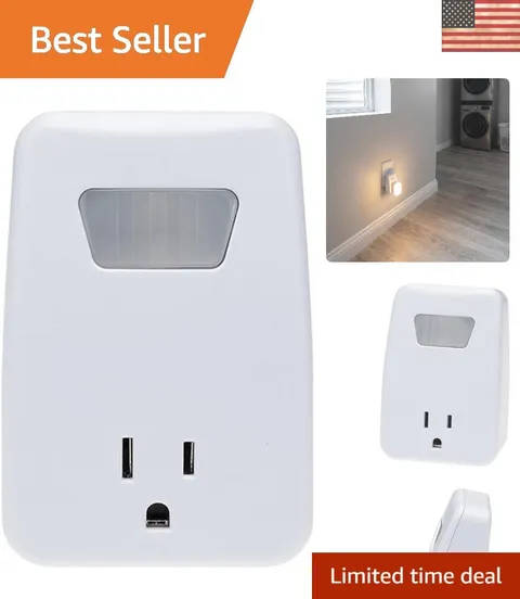 Modern 25ft Motion Sensing Plug-in Light Control - Enhance Safety Effortlessly