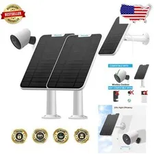 Weatherproof 4W Solar Panel Charger for SimpliSafe Outdoor Camera, 13ft Cable